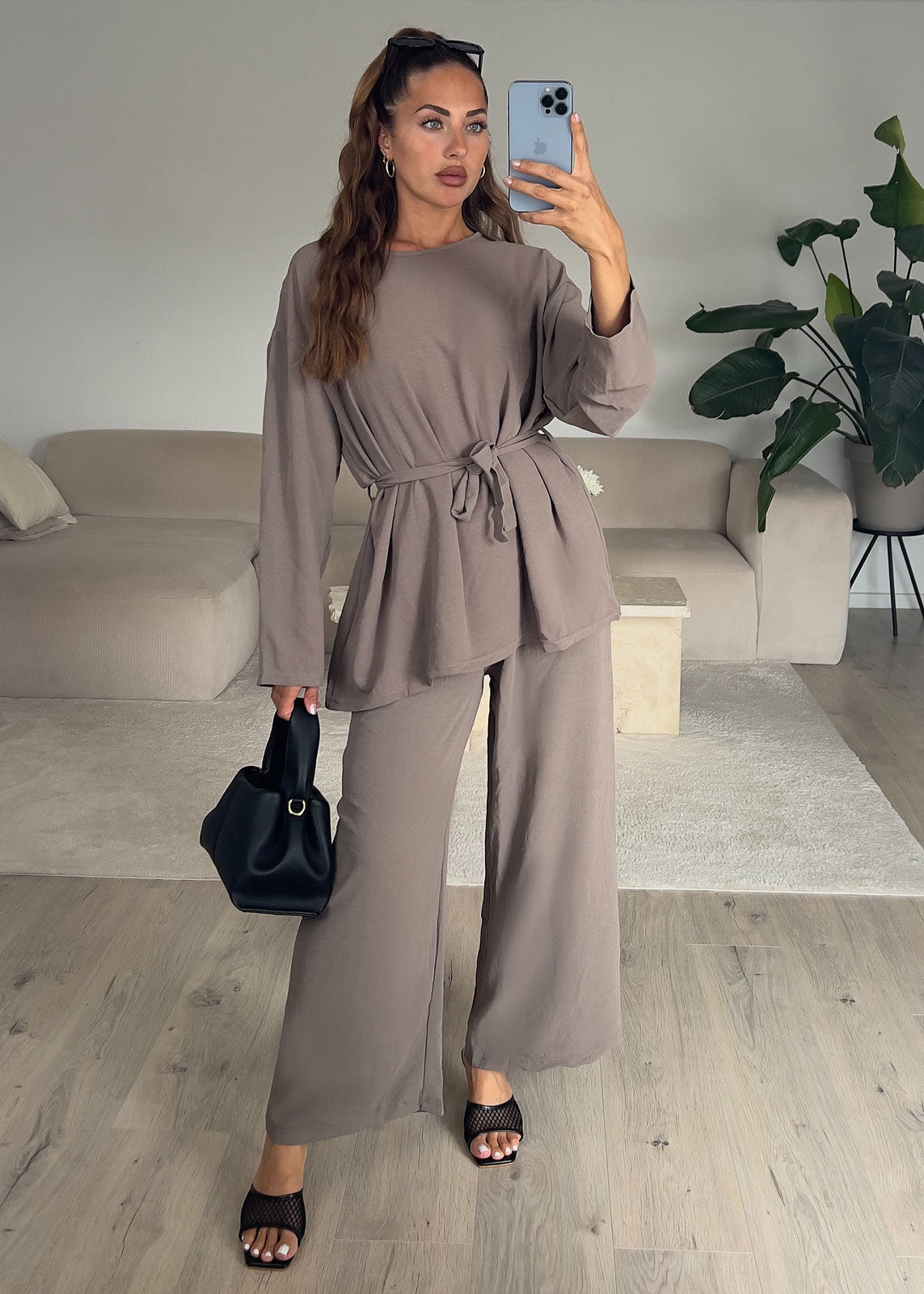 Weiches Damen Set Taupe