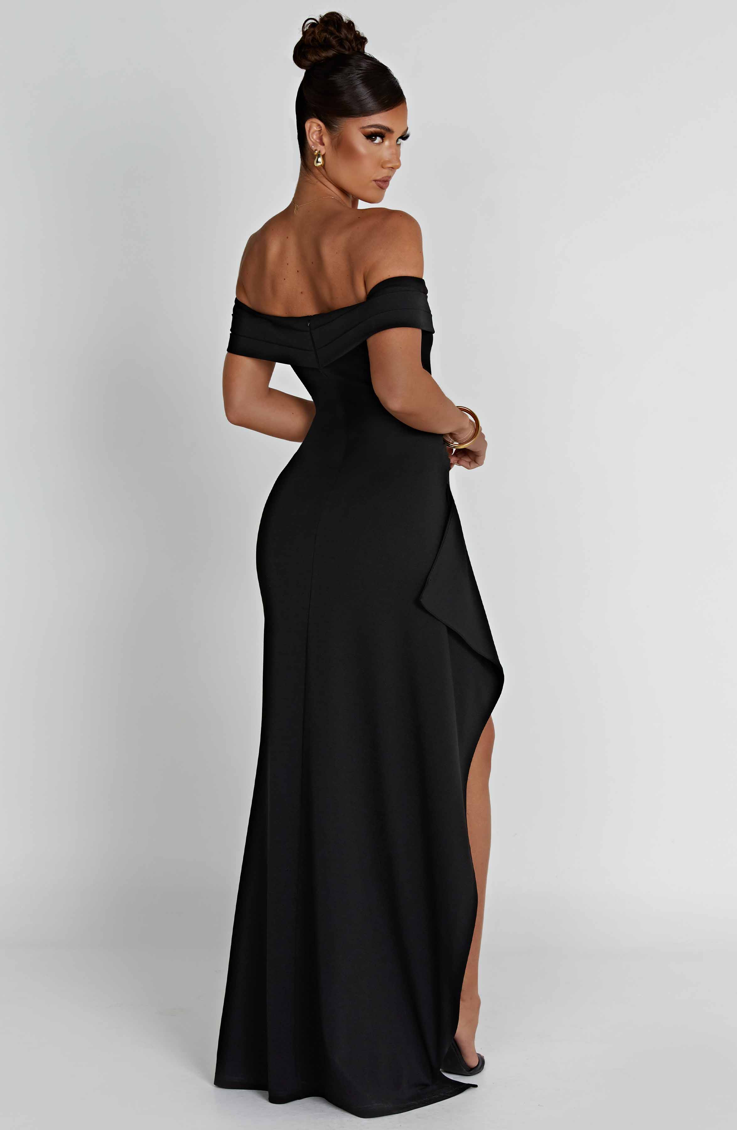 LEYLA Maxi Dress - Schwarz