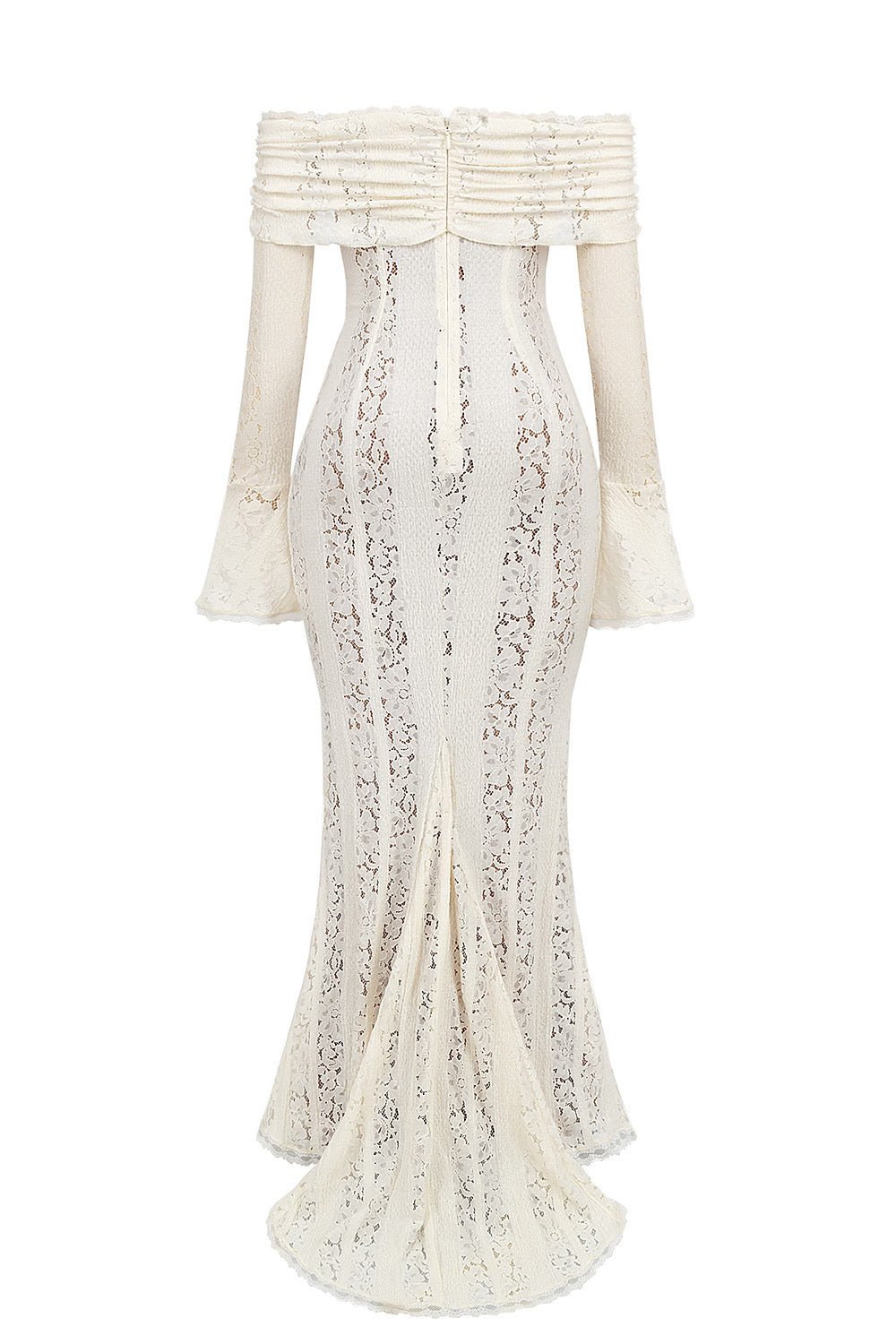 ASRA Vintage floral lace off shoulder maxi dress - SoleilVibe