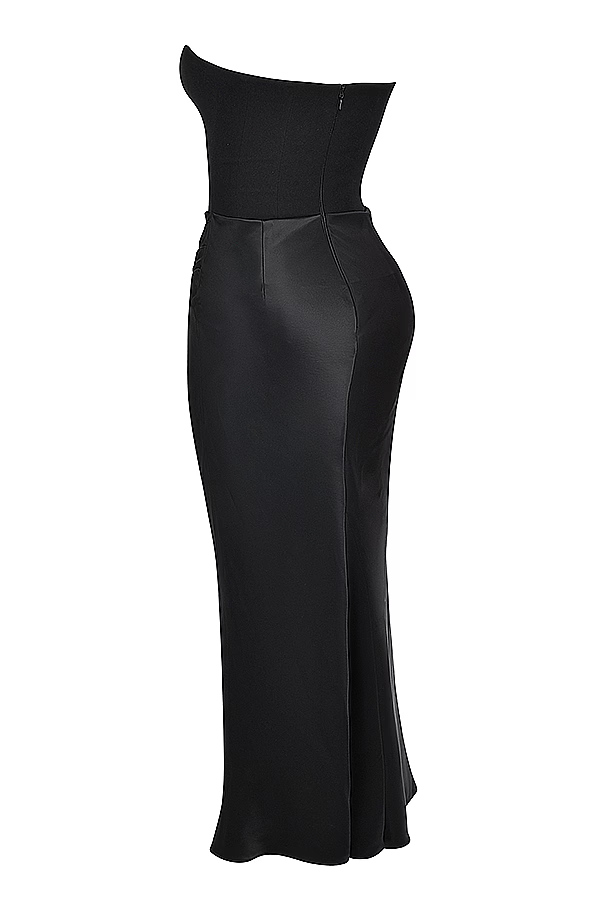 EMILY Black strapless corset dress - SoleilVibe