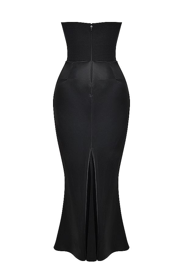 EMILY Black strapless corset dress - SoleilVibe
