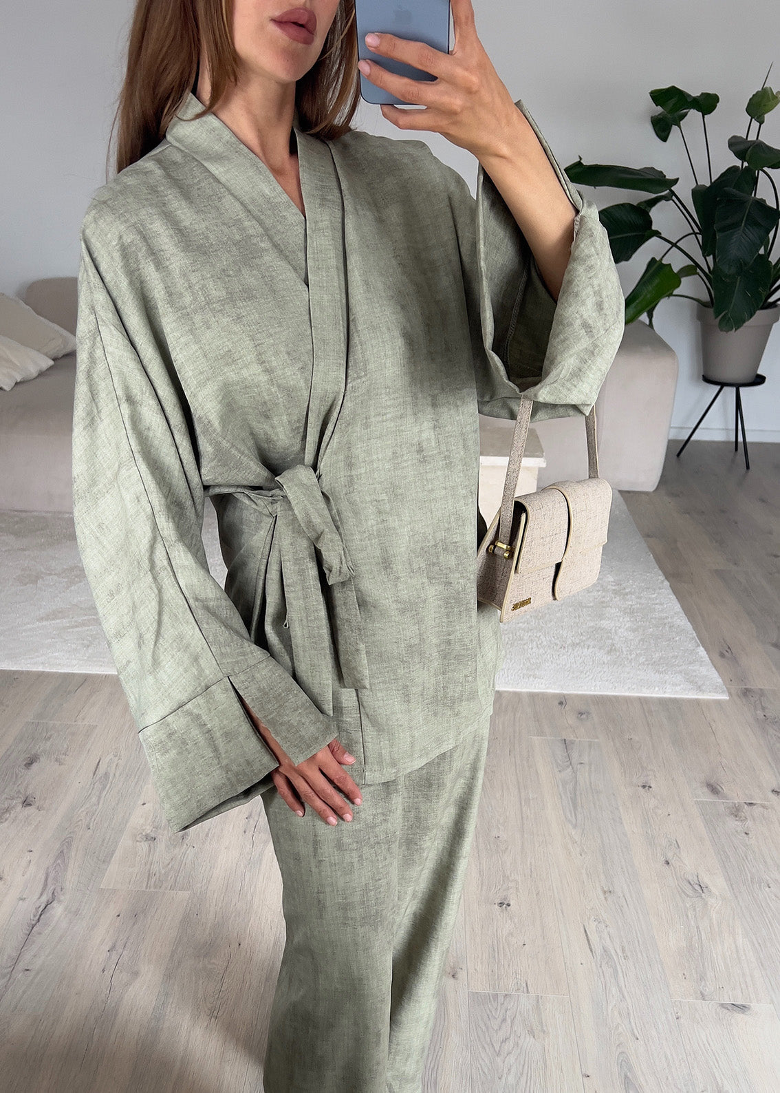 Gemusterter Zweiteiler