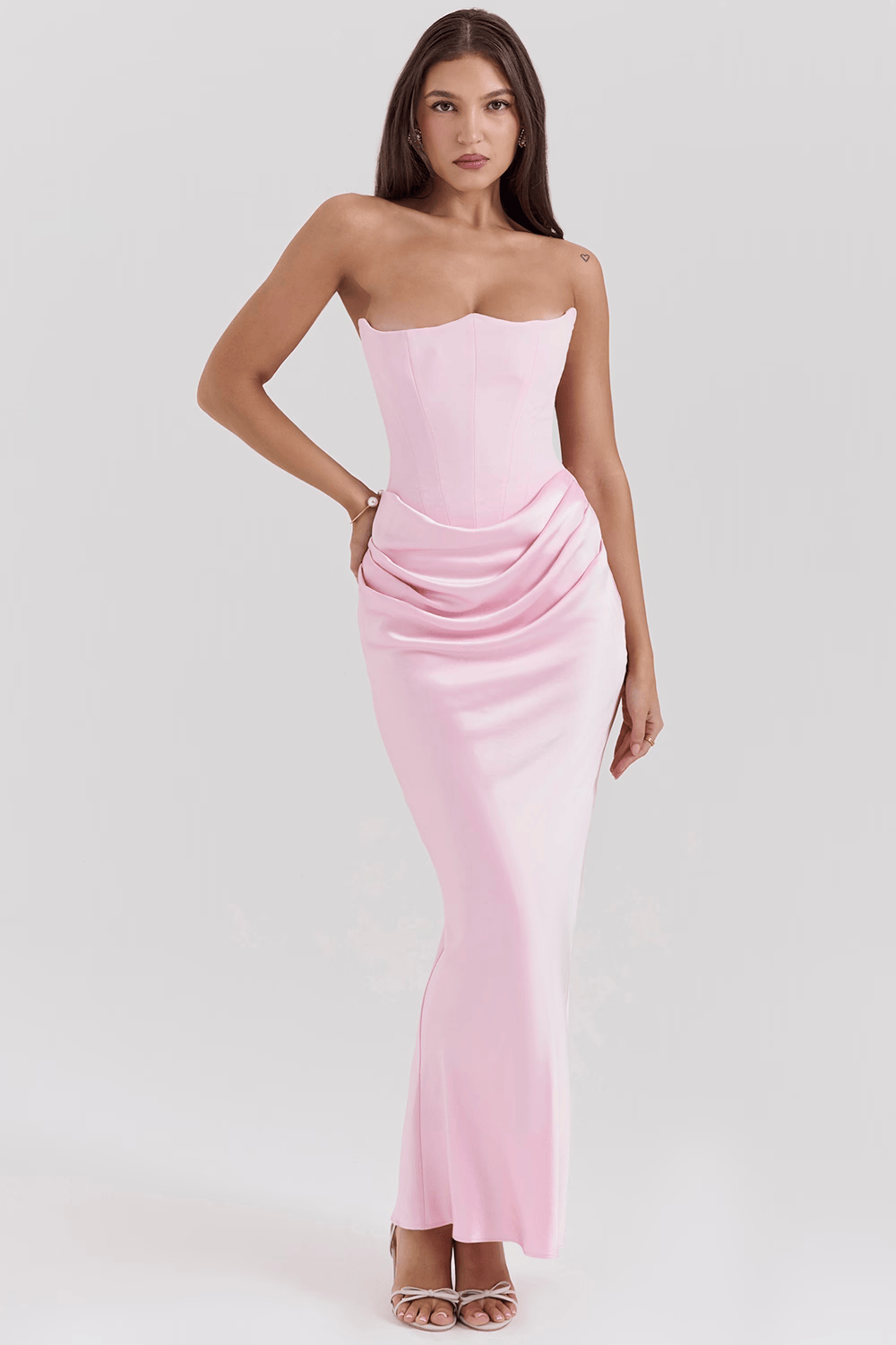 EMILY Black strapless corset dress - SoleilVibe